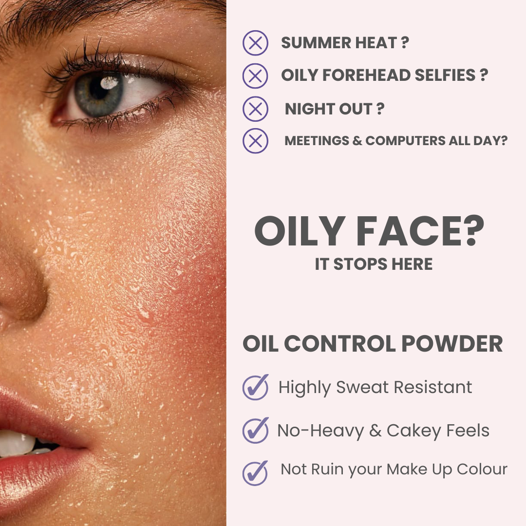 Rose Face Oil Control Powder